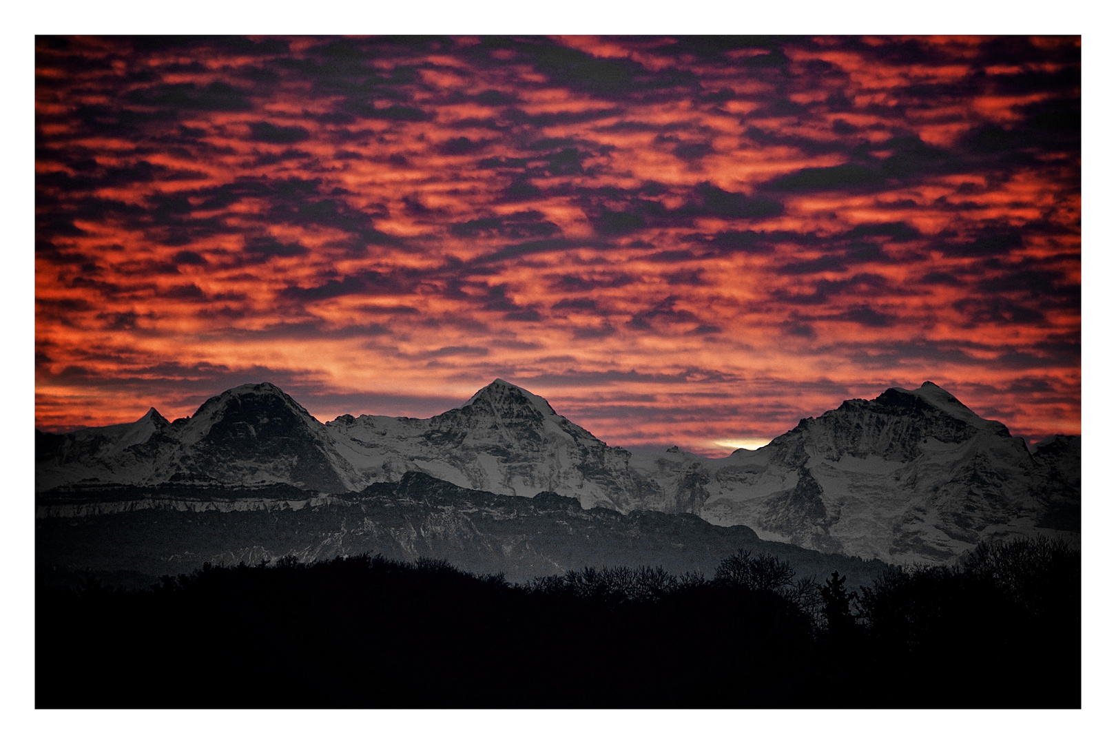 Eiger, Mönch und Jungfrau am Morgen