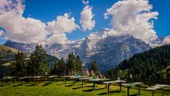 Eiger, Mönch und Jungfrau in den Wolken