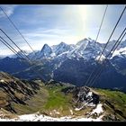 Eiger Mönch und Jungfrau oberhalb Mürren