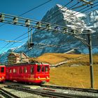 Eigernordwand mit Jungfraubahn