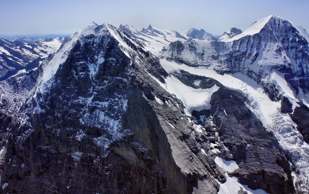 Eigernordwand mit Mönch ganz nah