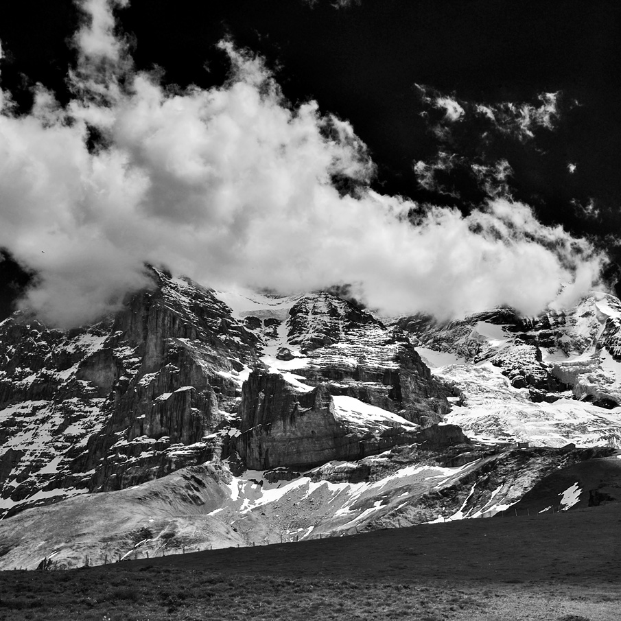 Eigerwand mit Gletscher