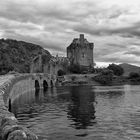 Eilean Donan Castle in black & white