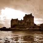 Eilean Donan Castle in Sepia