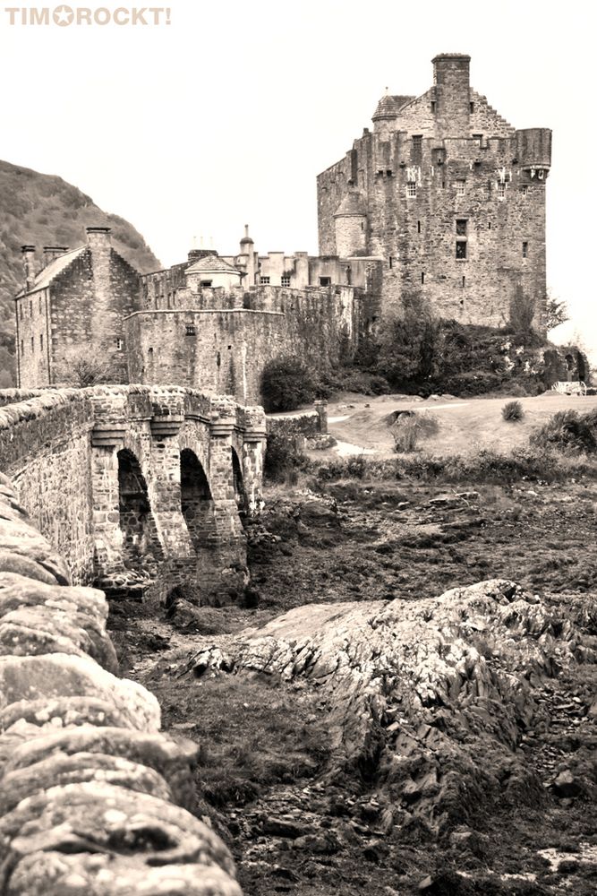 Eilean Donen Castle in Dornie, Schottland