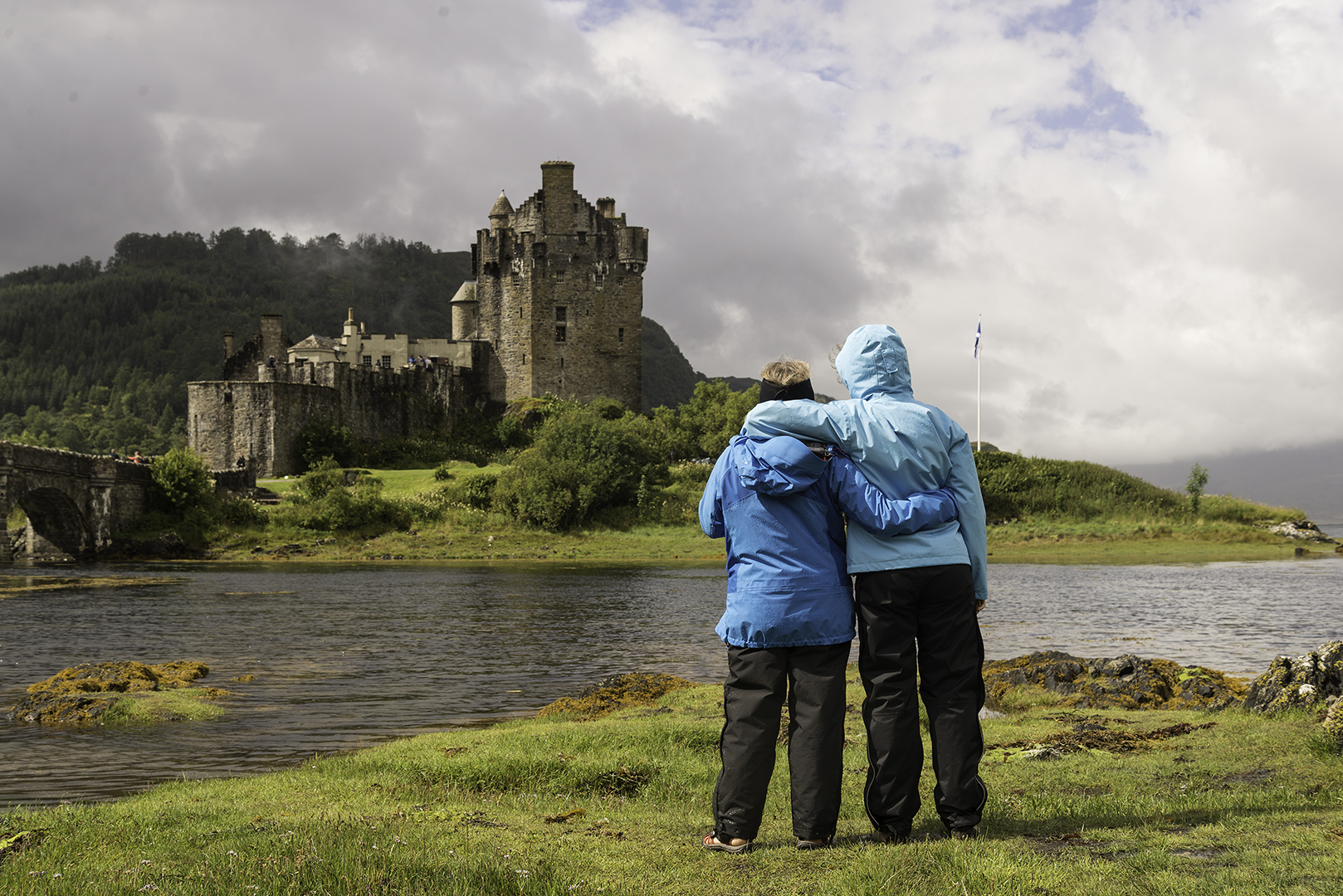 Eilean Dunan Castle - Meine Familie (oder ein Teil davon)