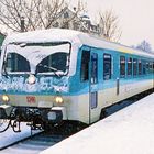 Ein 628 in Weinheim im Schnee