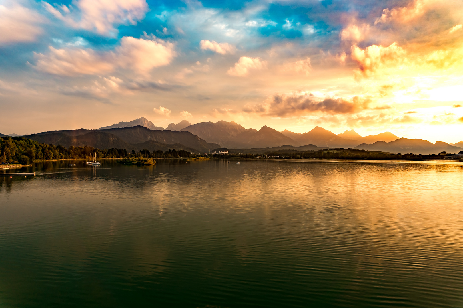 Ein Abend am Forggensee