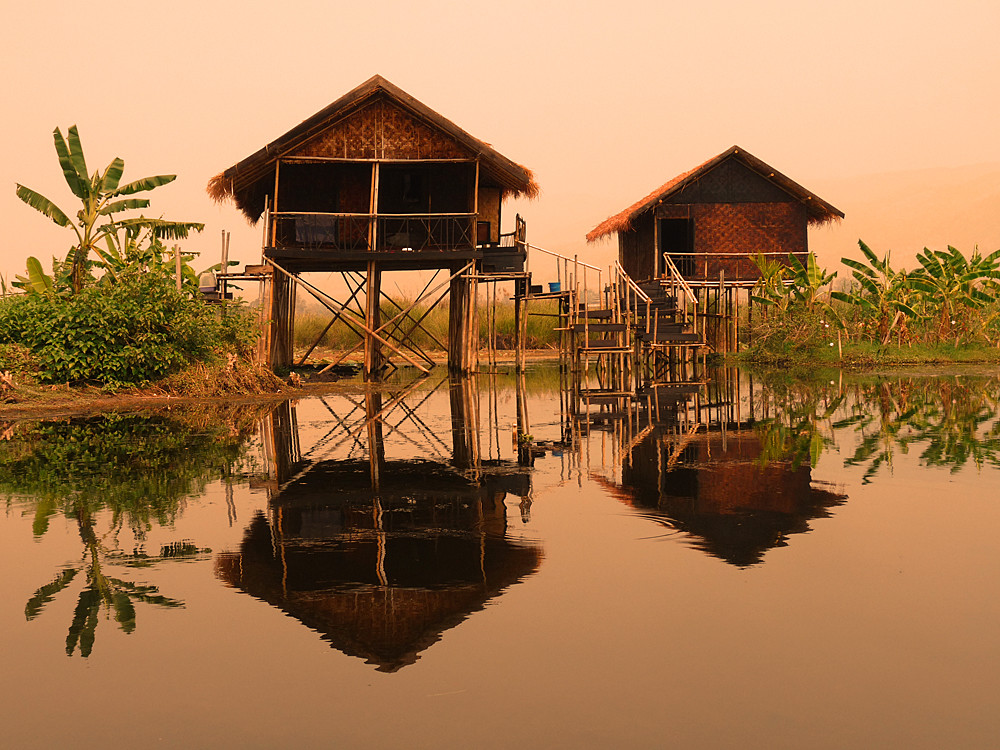 Ein Abend am Inle-See