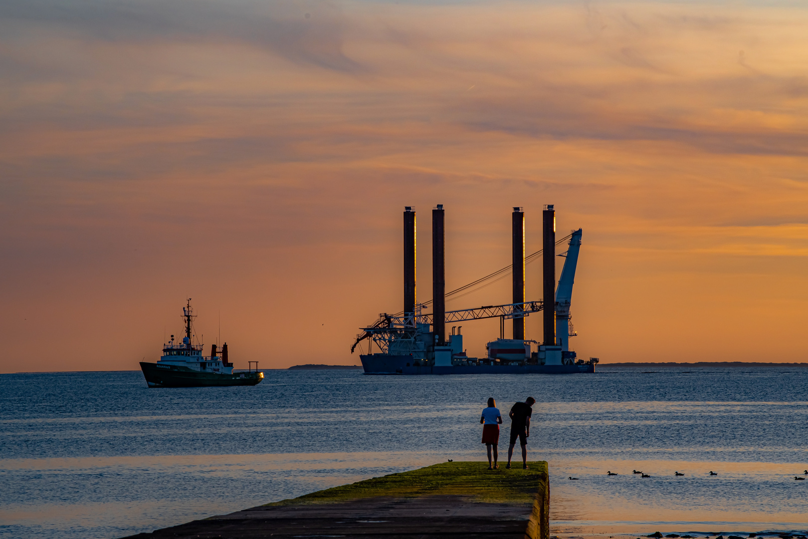 Ein Abend am Meer