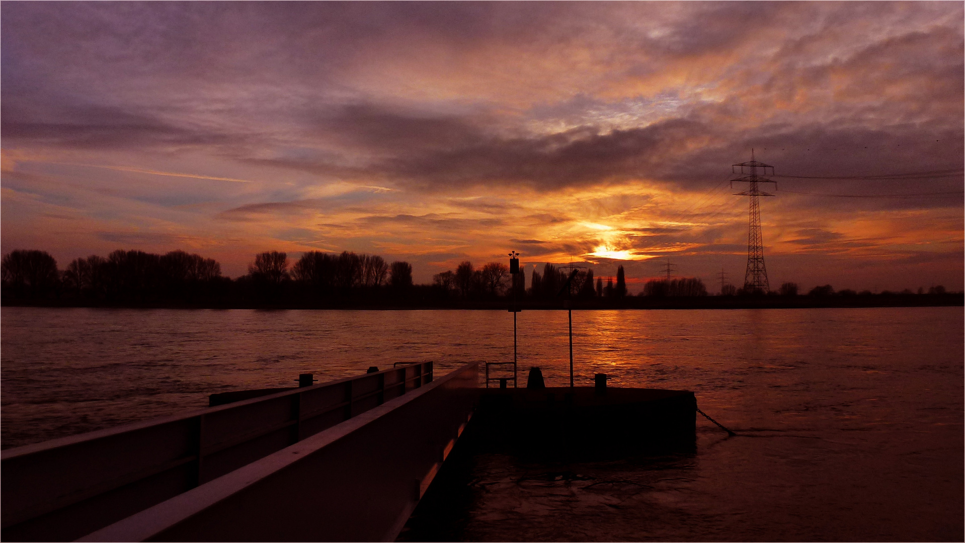 Ein Abend am Rhein ...