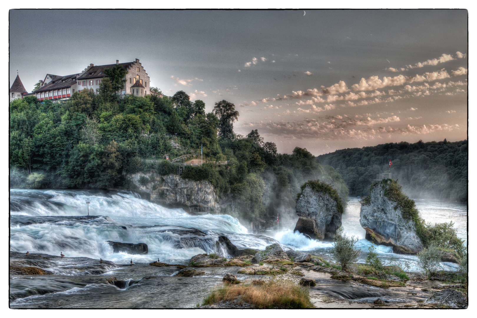 Ein Abend am Rheinfall