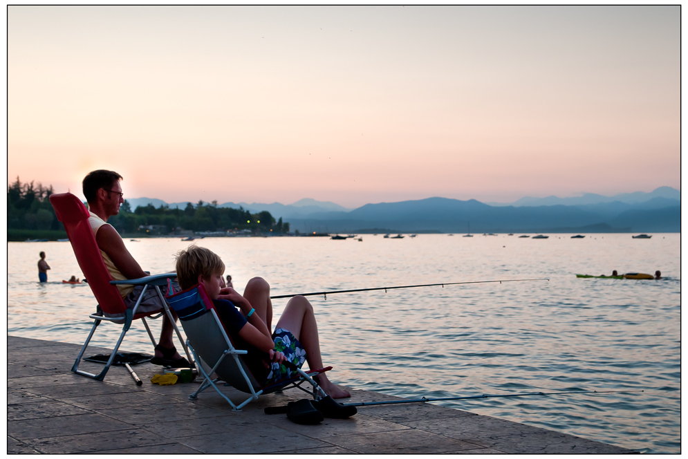 Ein Abend am See