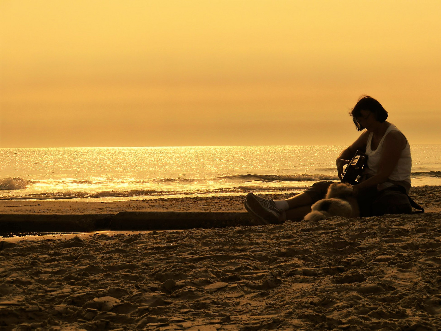 Ein Abend am Strand