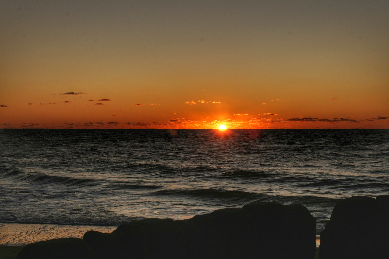 Ein Abend am Strand.