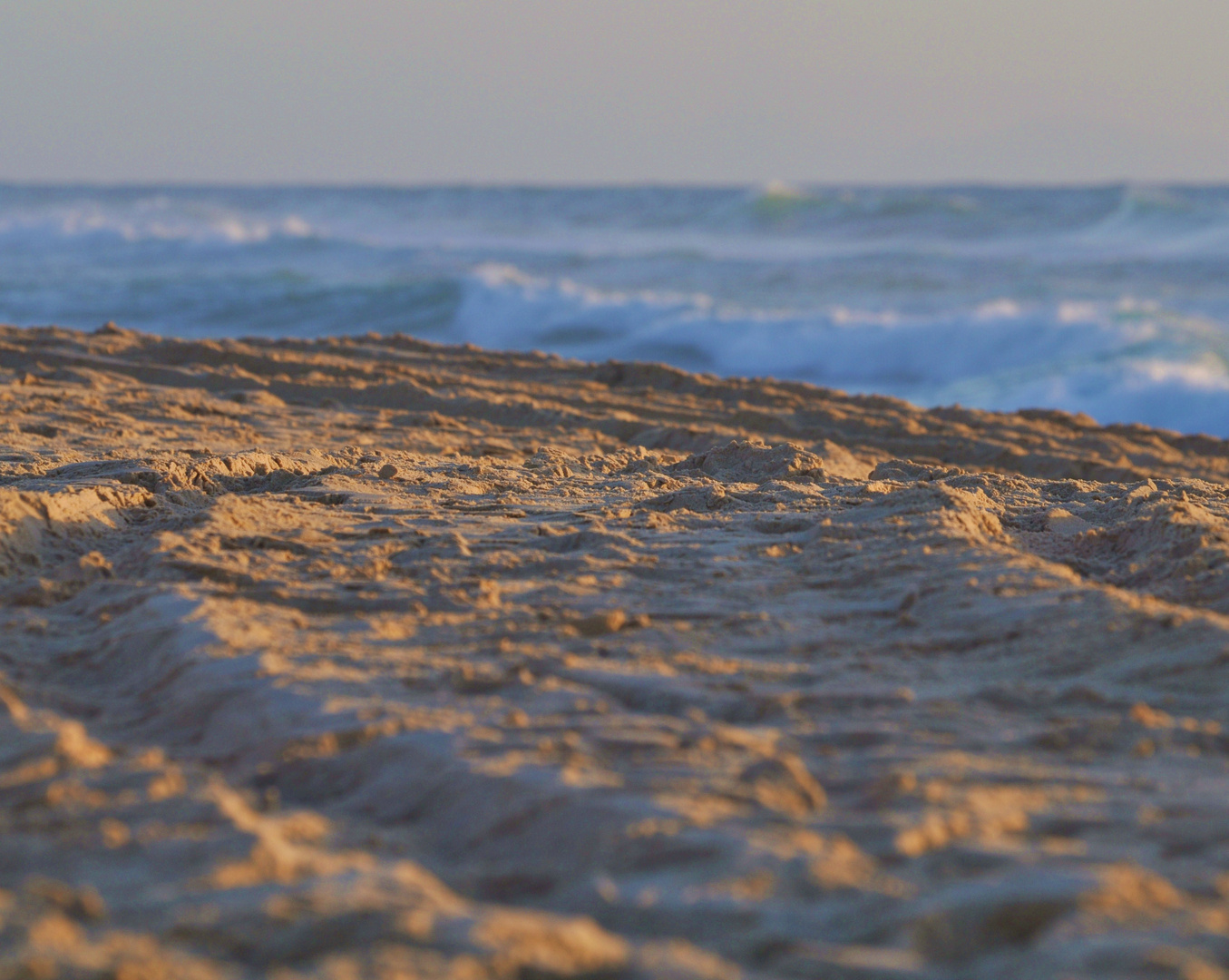 Ein abend am Strand