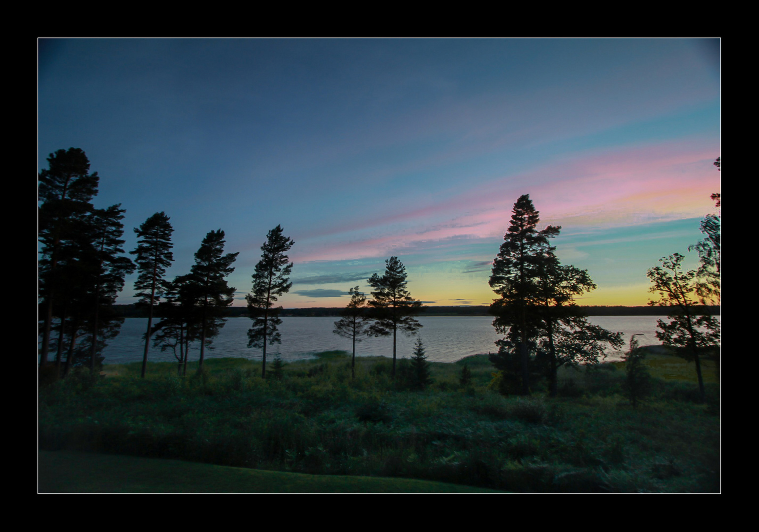 Ein Abend am Vänern (Schweden).