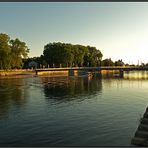 Ein Abend an der Aare in Solothurn CH