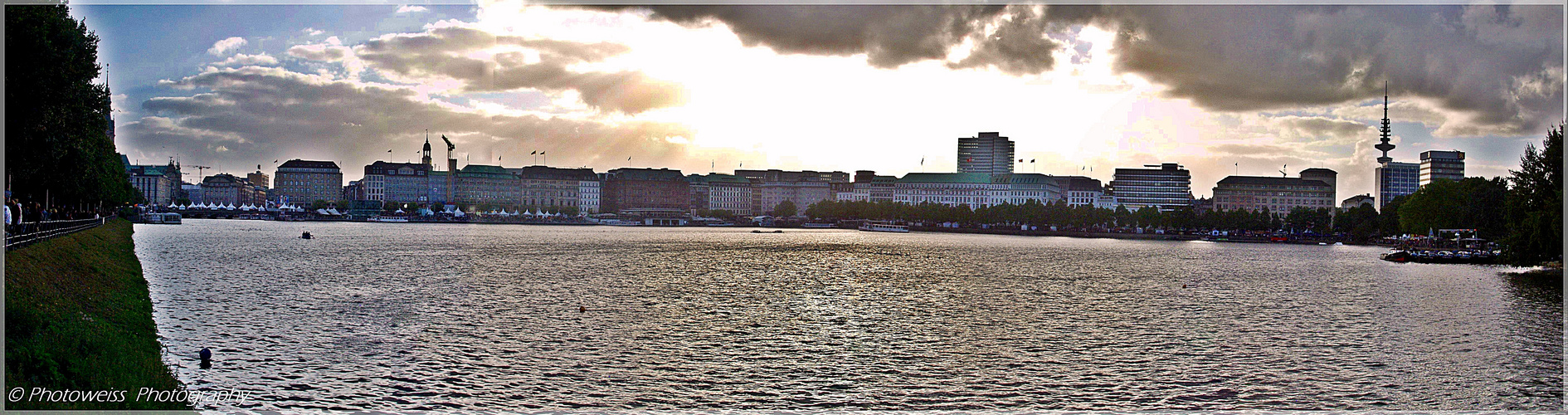 Ein Abend an der Alster