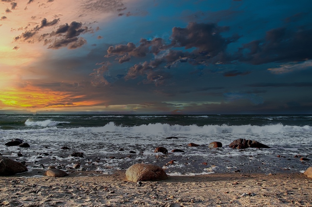 Ein Abend an der Ostsee