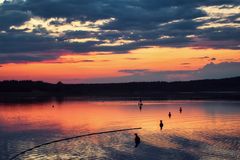 Ein Abend beim Sonnenuntergang am Rothsee..... 