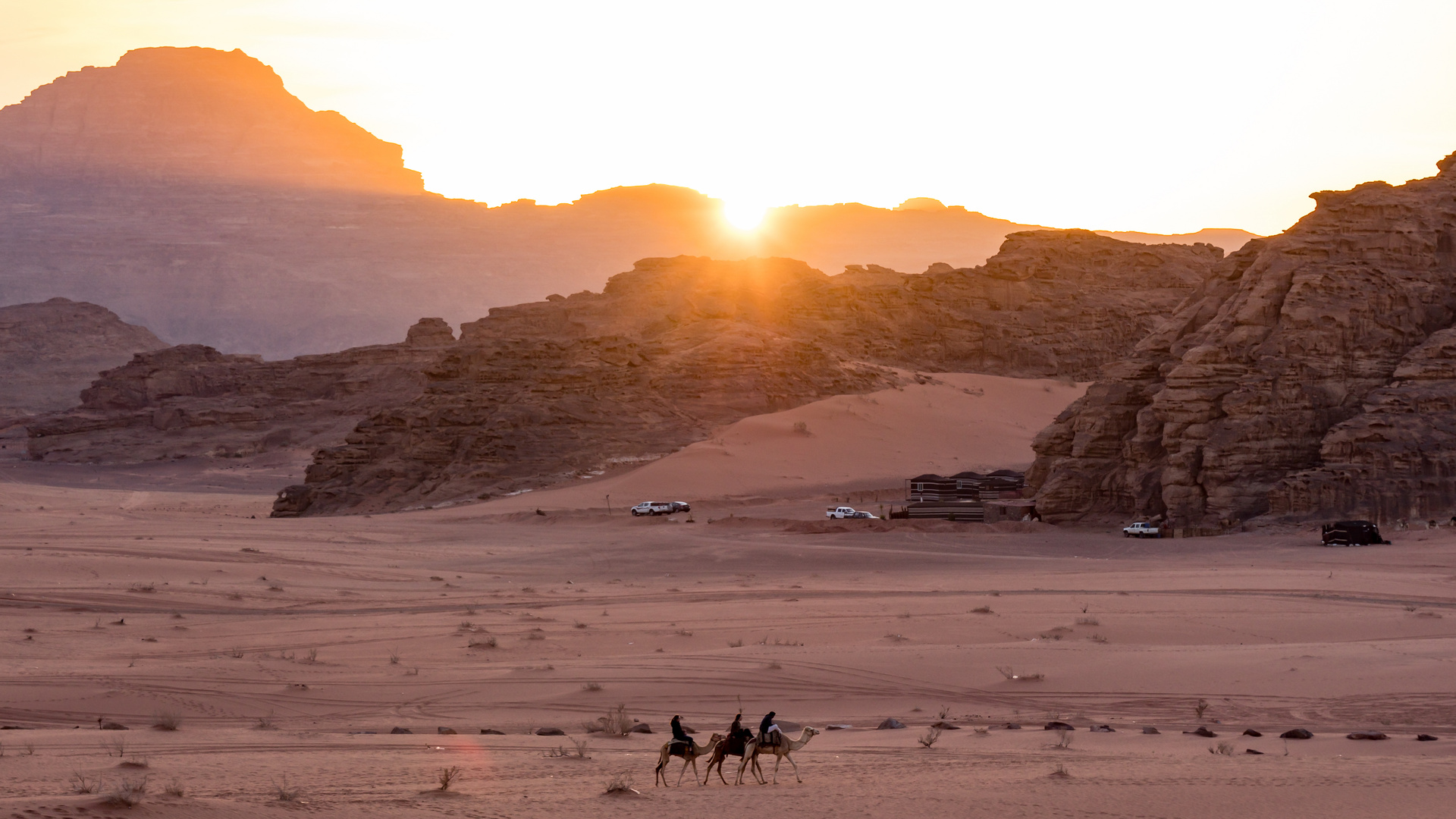 Ein Abend im Wadi Rum/Joradien