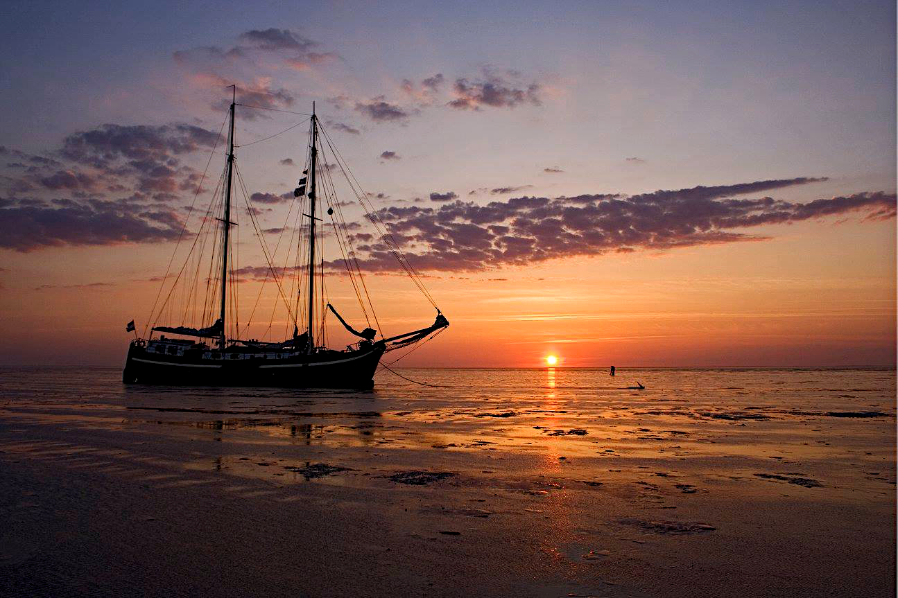 Ein Abend im Wattenmeer