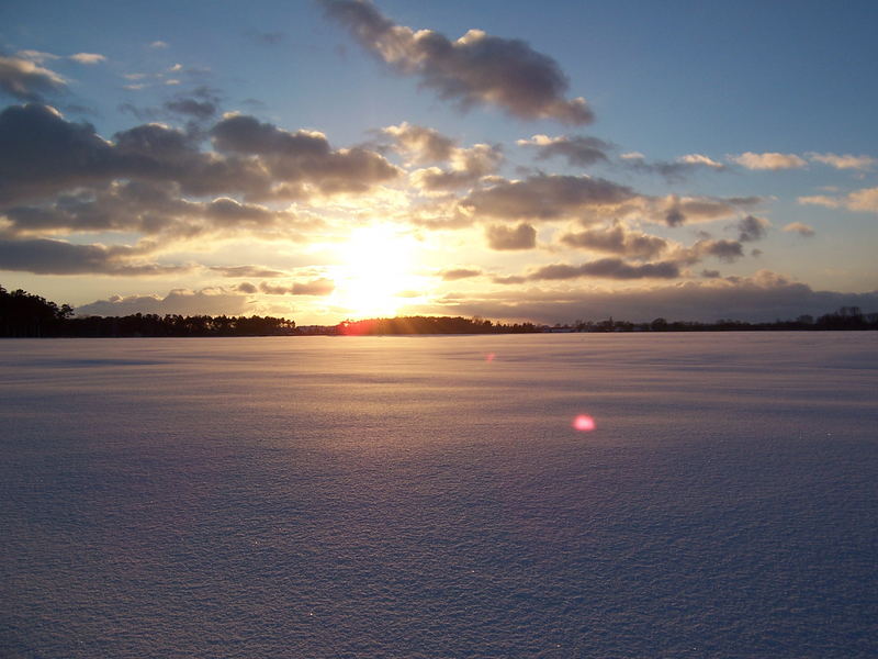 ein Abend im Winter