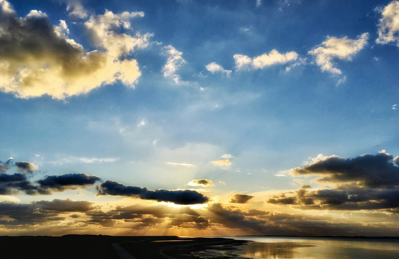 Ein abendlicher Blick Richtung Sylt