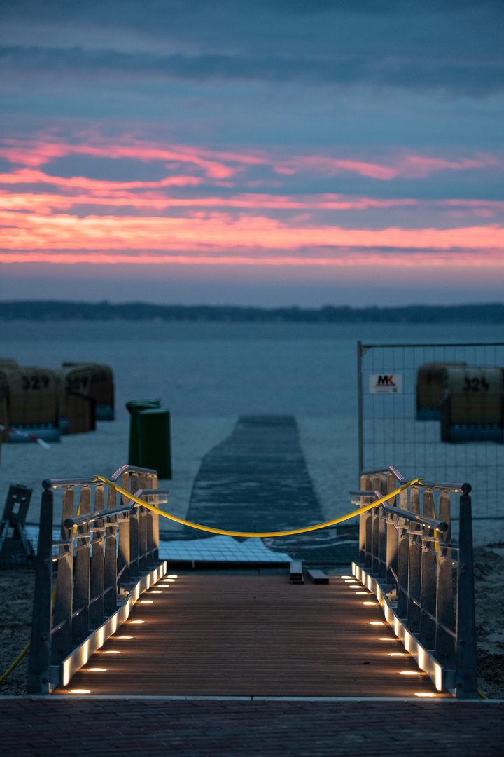 Ein Abendspaziergang in Laboe