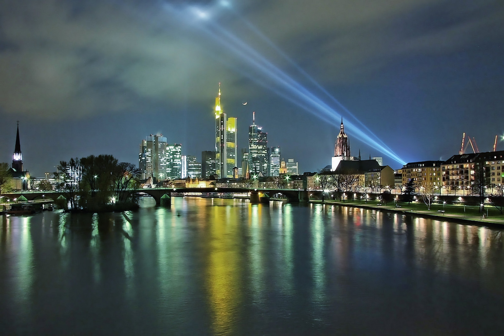 ein älteres Bild von Frankfurt. Luminale.