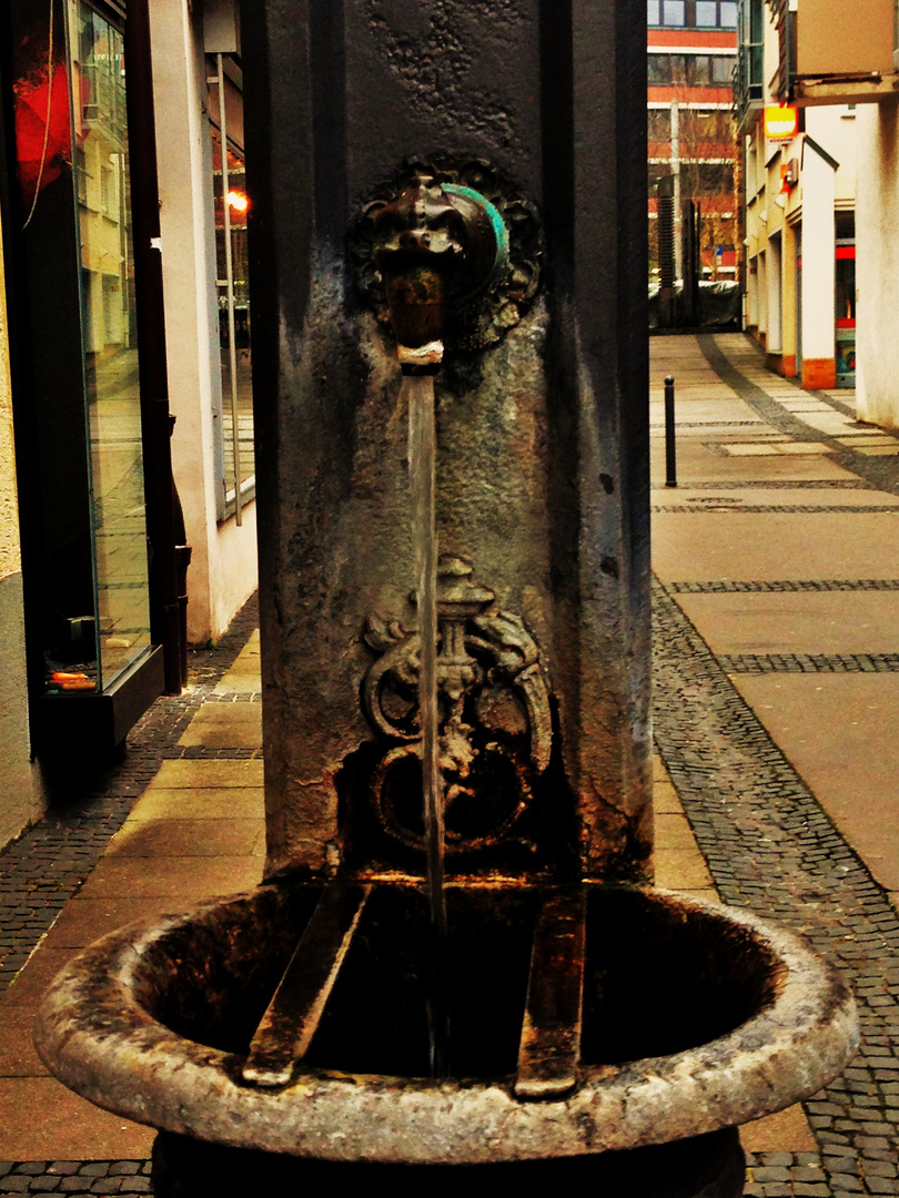 ein alter Brunnen in Bad Canstatt