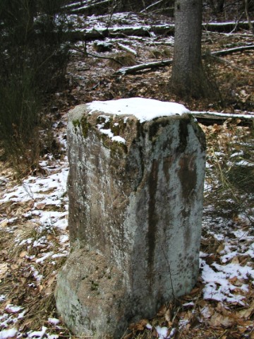 Ein alter Grenzstein von 1736