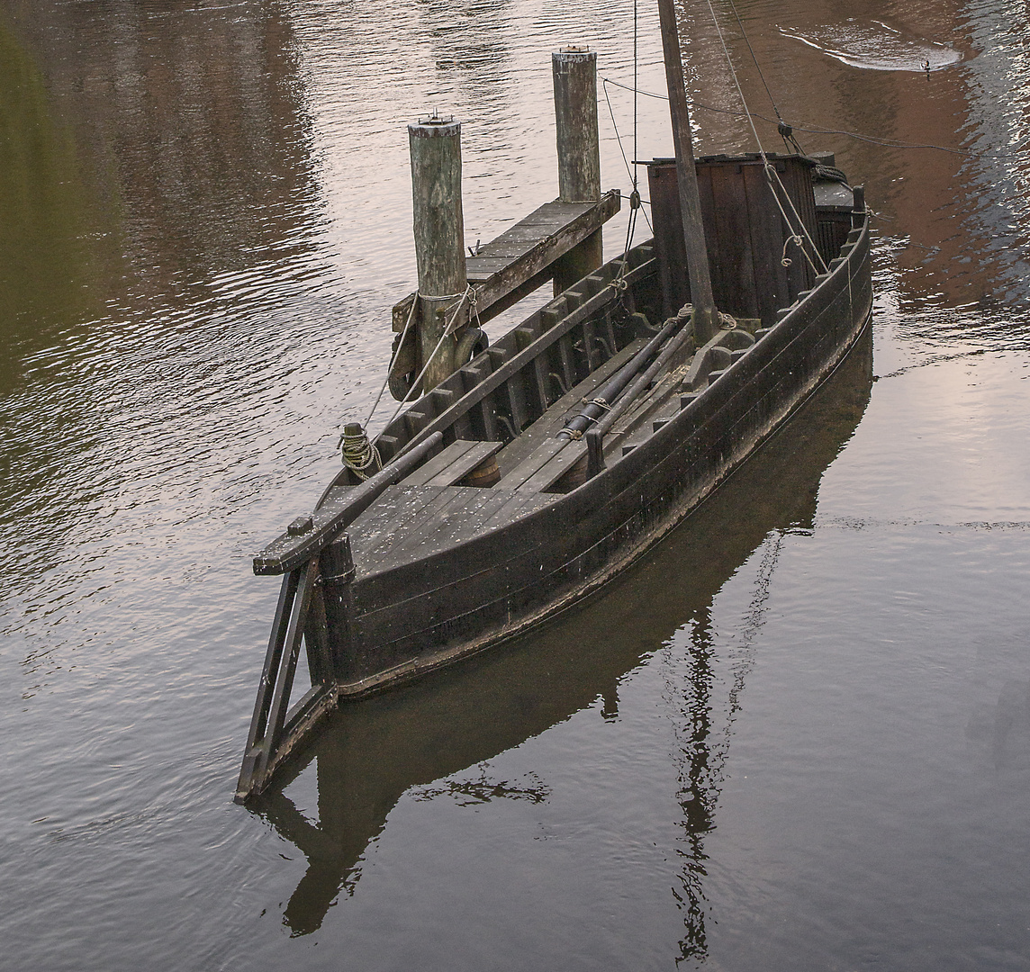 Ein alter Kahn in Lüneburg 