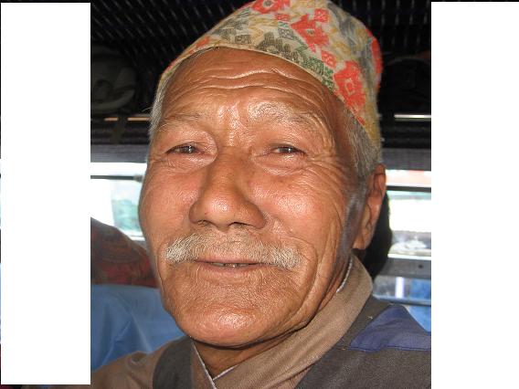 ein alter Tamang in Nepal