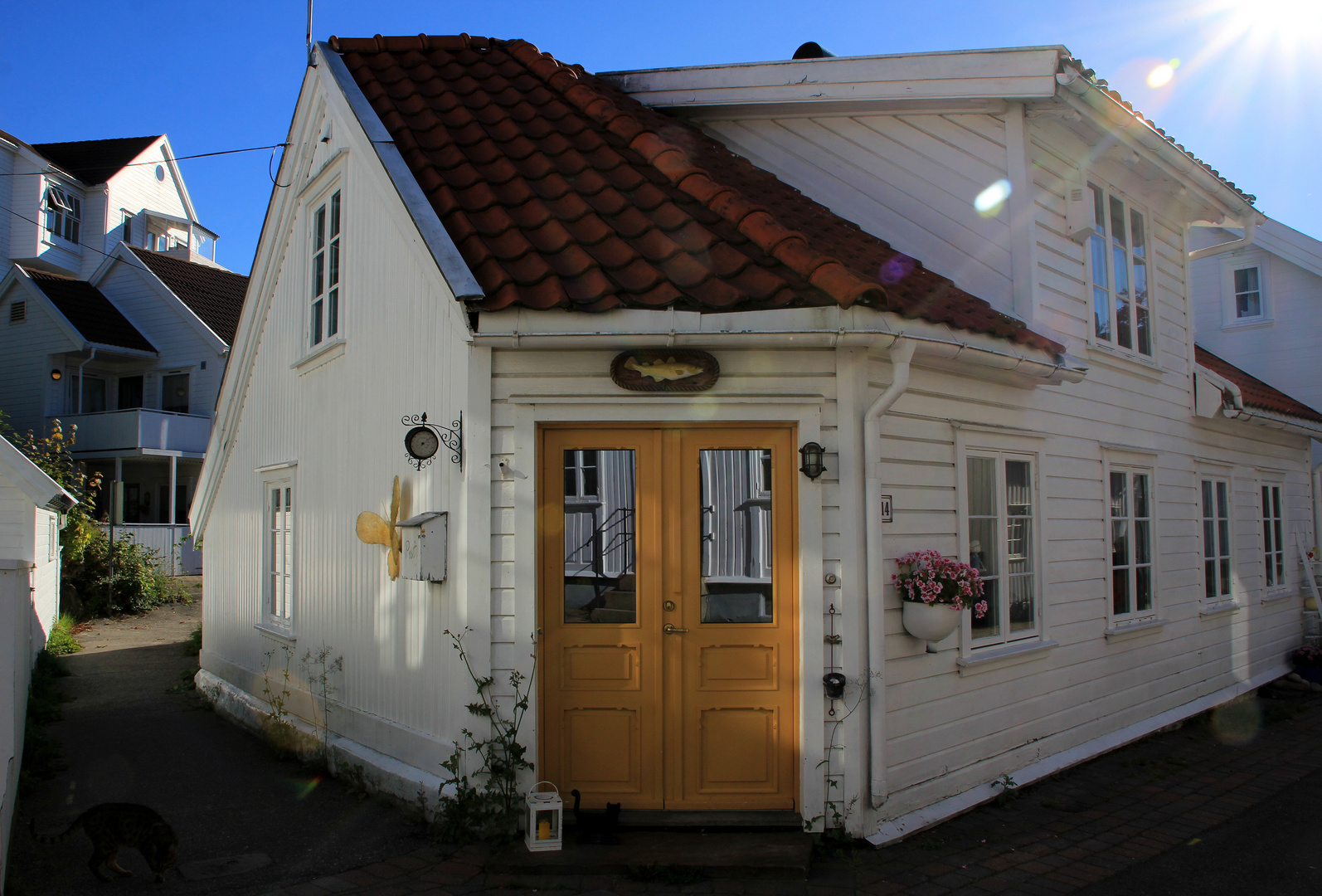 ein altes Fischerhaus in Lillesand / Norwegen