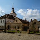 ein altes Schloss in Dobrichovice, Tschechien