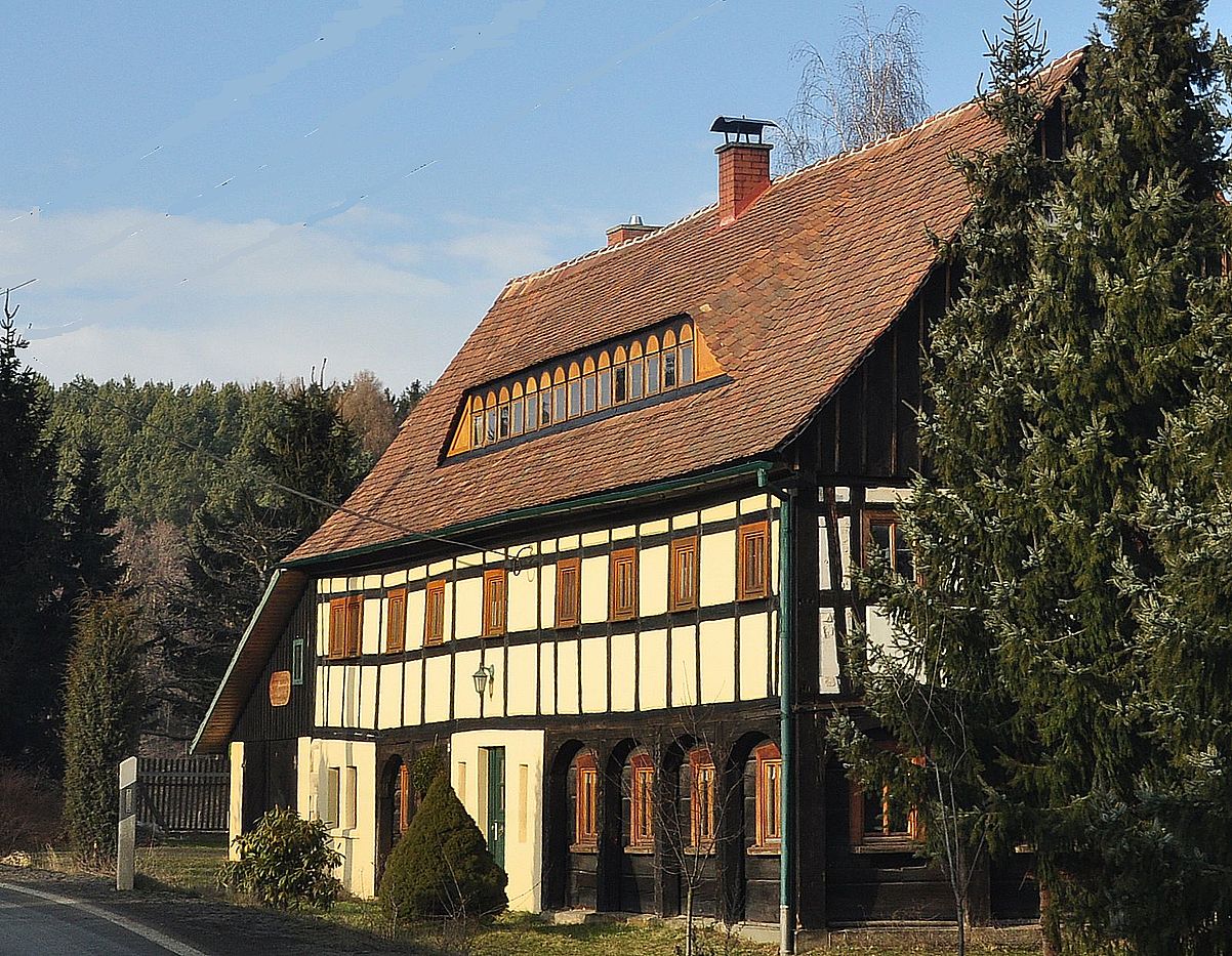 Ein altes Umgebindehaus