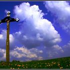 Ein altes Wegkreuz beim Irndorf