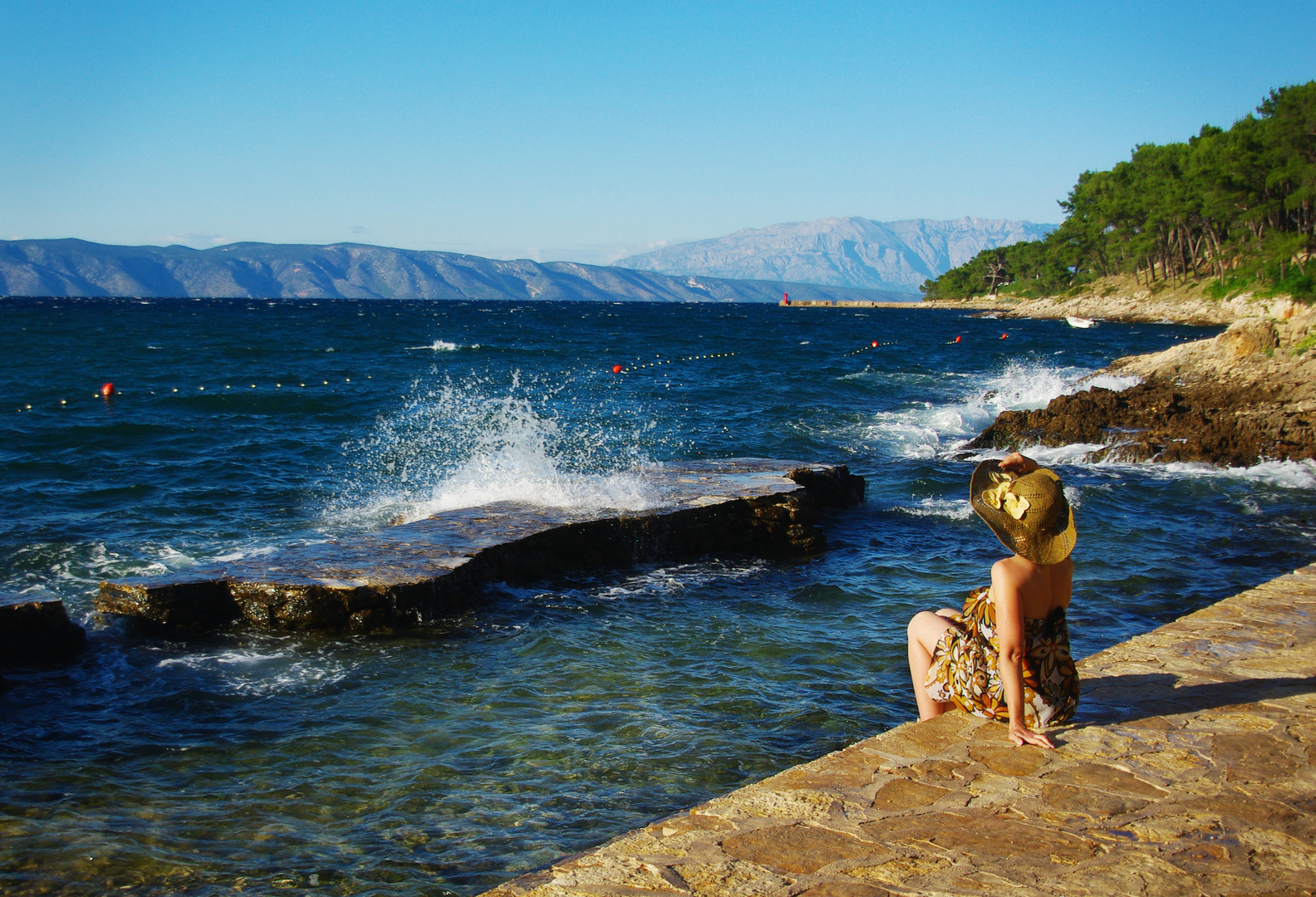 Ein Anblick auf das Adriatischen Meer