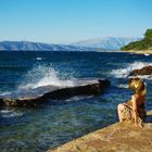 Ein Anblick auf das Adriatischen Meer