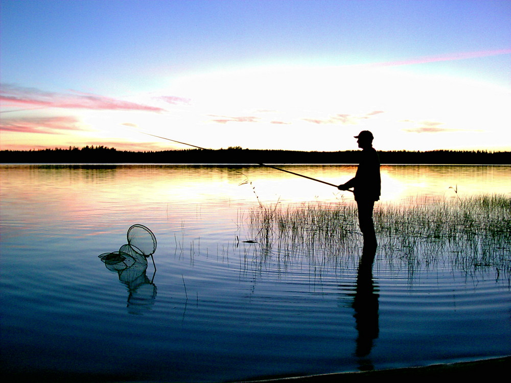 Ein Angelabend in Schweden