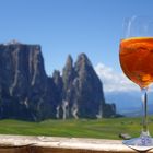 Ein Aperol auf der Seiseralm...