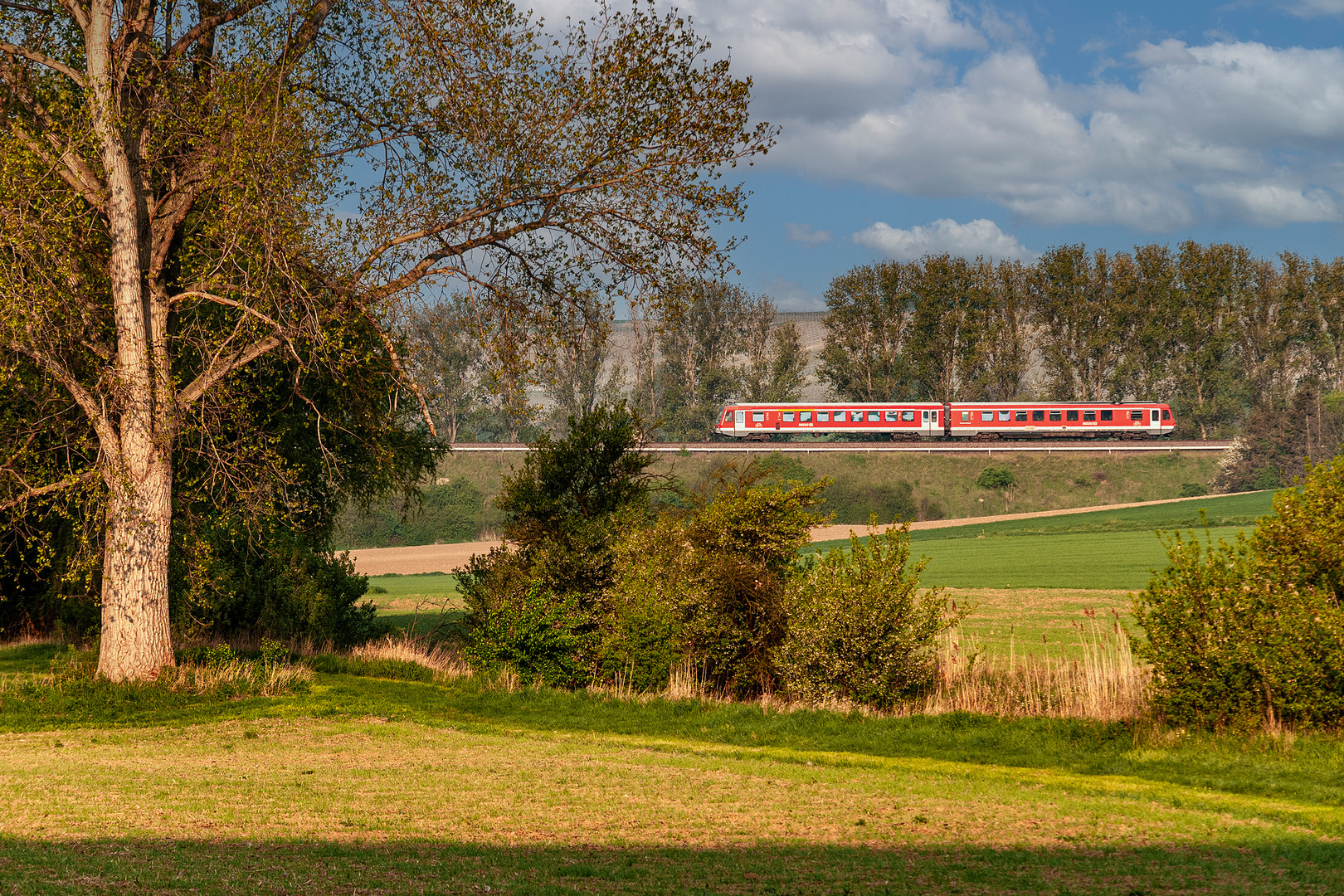 Ein Aprilmorgen an der Rheinhessenbahn 2009