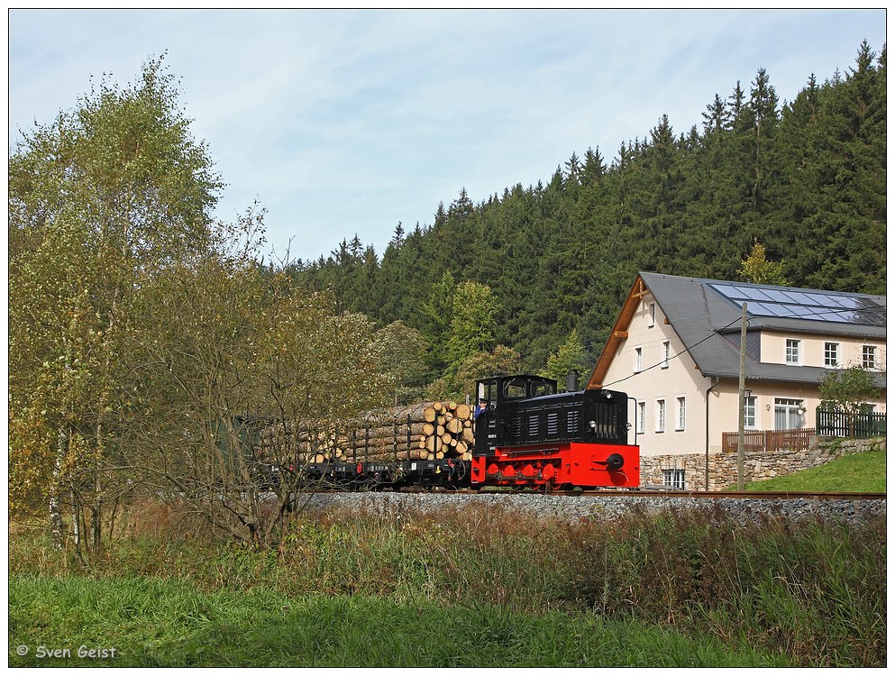 Ein Arbeitszug vor Schmalzgrube