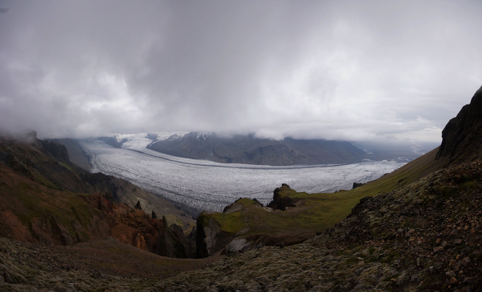 Ein Arm des Vatnajökull-Gletscher im Süden Islands