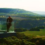 Ein Augenblick geschenkten Glücks - auf dem Skywalk vom Sonnenstein