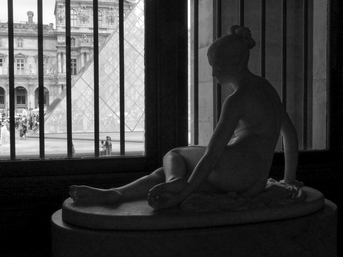 Ein Ausblick aus dem Louvre