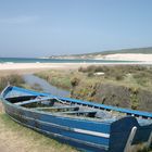 Ein ausrangiertes Ruderboot in Tarifa ....