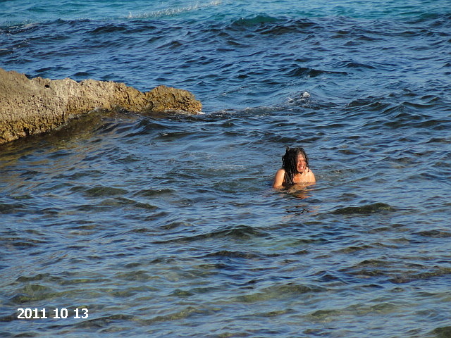 Ein Bad im Okotober im Capitolo (Monopoli/BA)